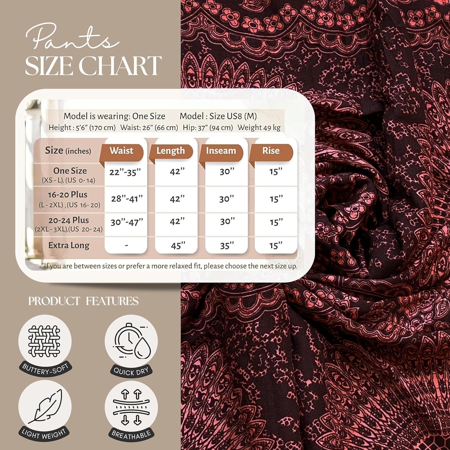 B BANGKOK PANTS Harem Pants Women Yoga Boho Clothes with Pockets