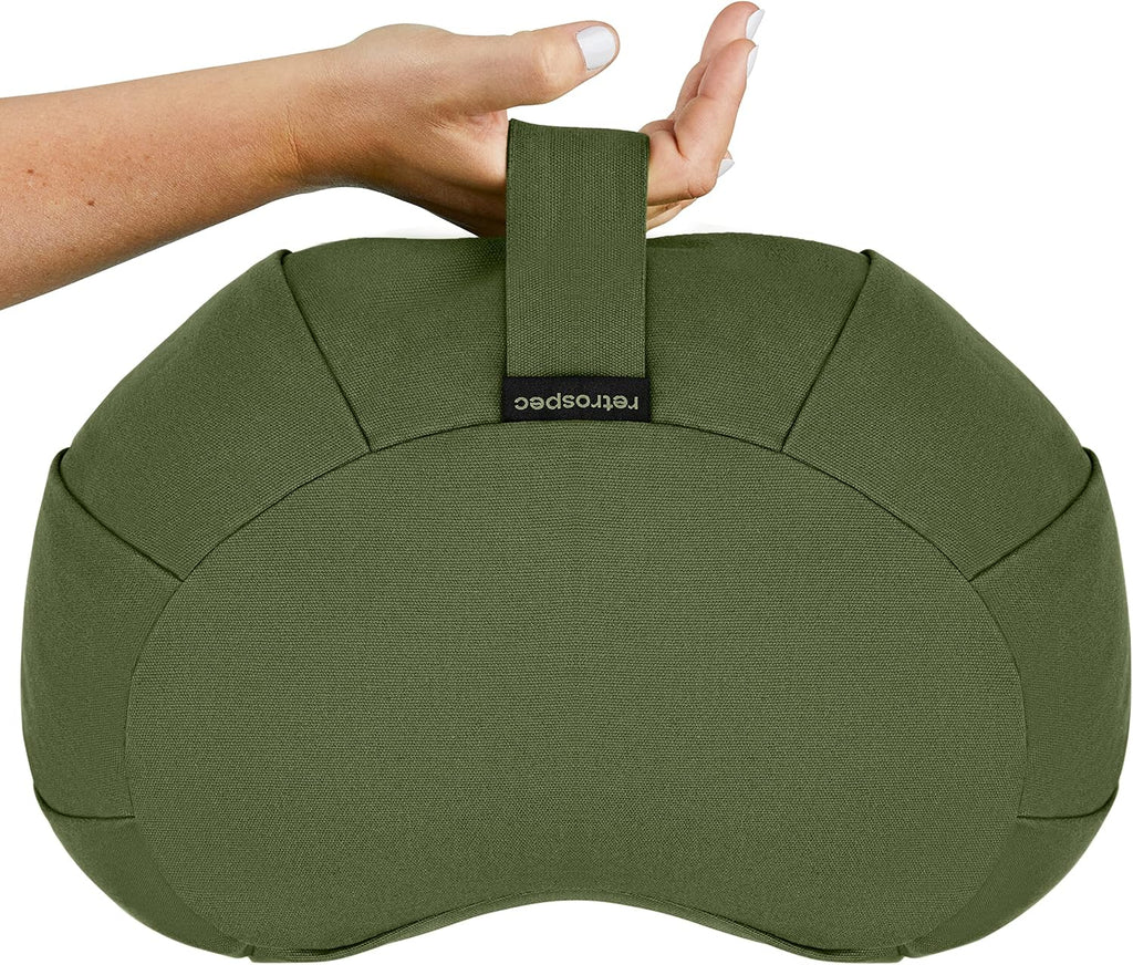 Retrospec Sedona Meditation Cushion, Buckwheat Pillow, Meditation Pillow