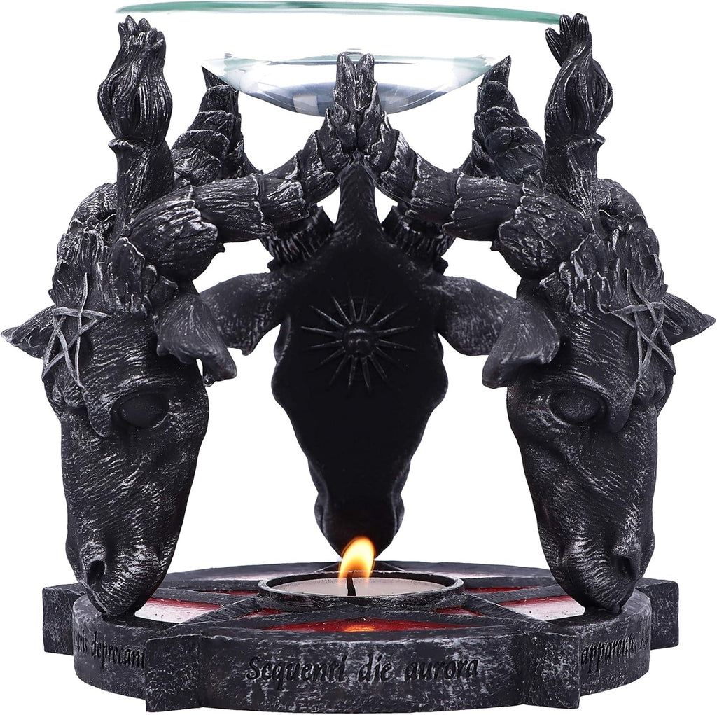 Nemesis Now B5189R0 Occult Baphomet Head Oil Burner Black 13.5cm