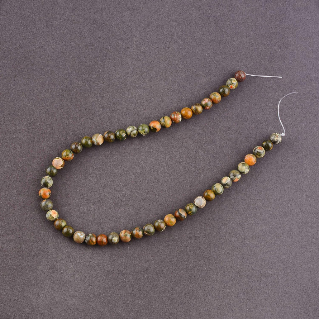 Natural Semi-Precious Stones Beads for Threading 38 cm String Round 4 6 8 10 12 mm