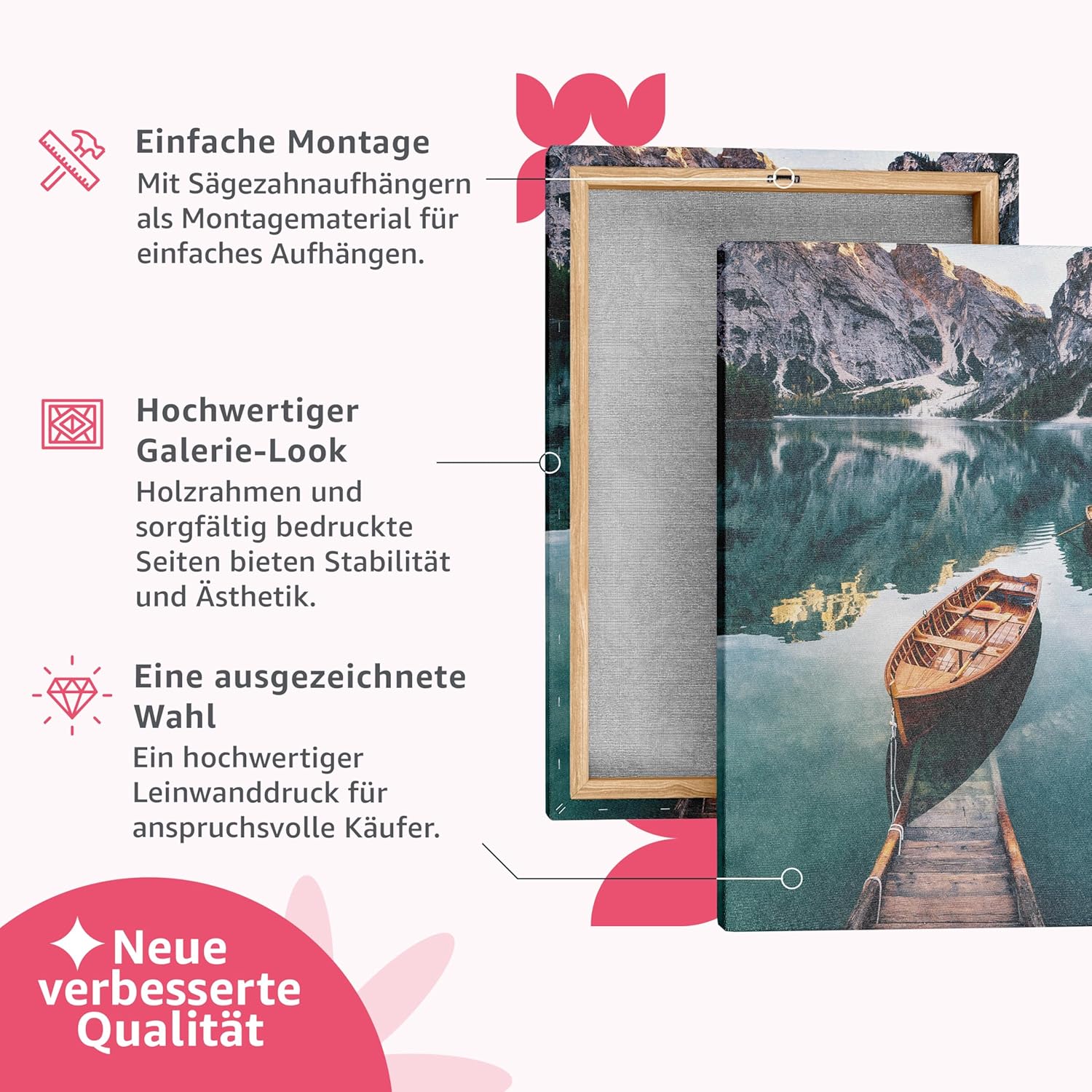 decomonkey Bilder Buddha 200x100 cm 5 Teilig Wandbild Groß Leinwandbild XXL Deko Wohnzimmer Schlafzimmer Wanddeko Pictures For Wall Poster Wall Painting Zen Orient