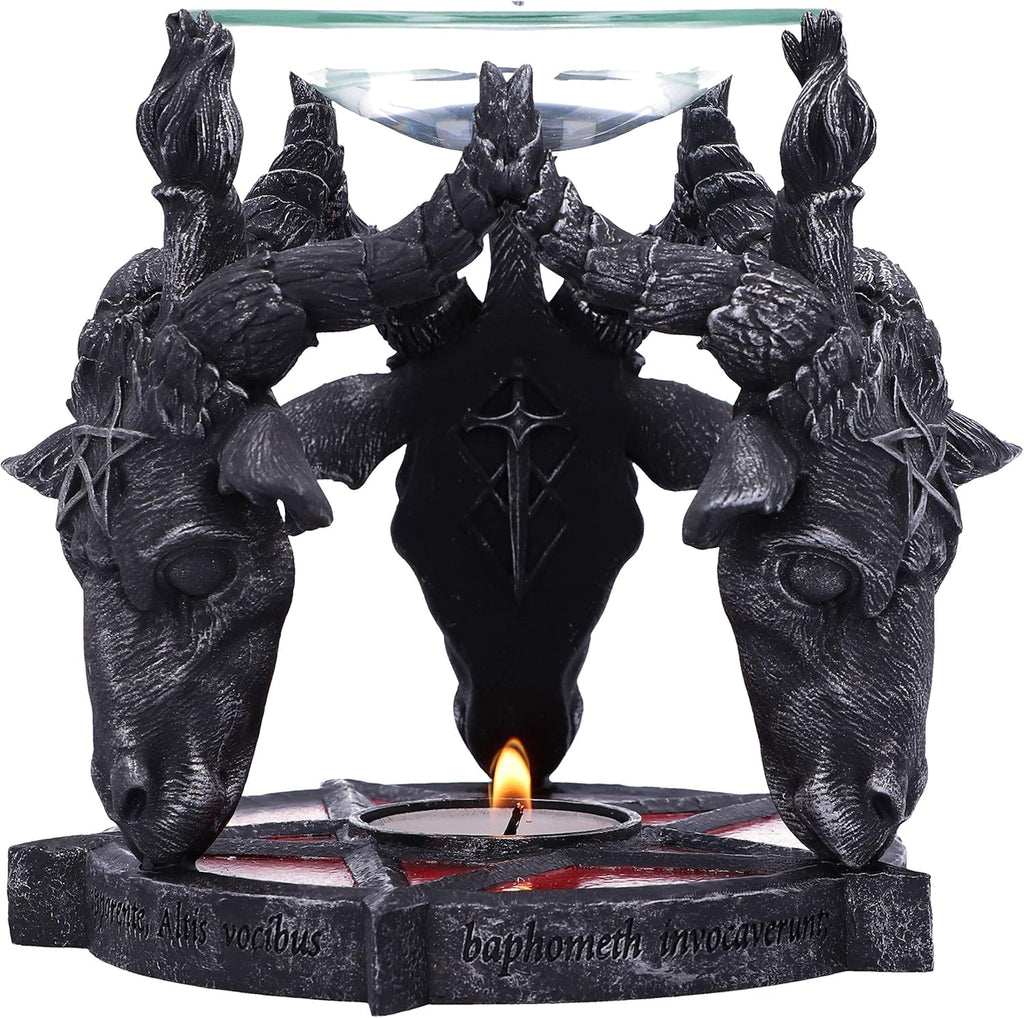 Nemesis Now B5189R0 Occult Baphomet Head Oil Burner Black 13.5cm
