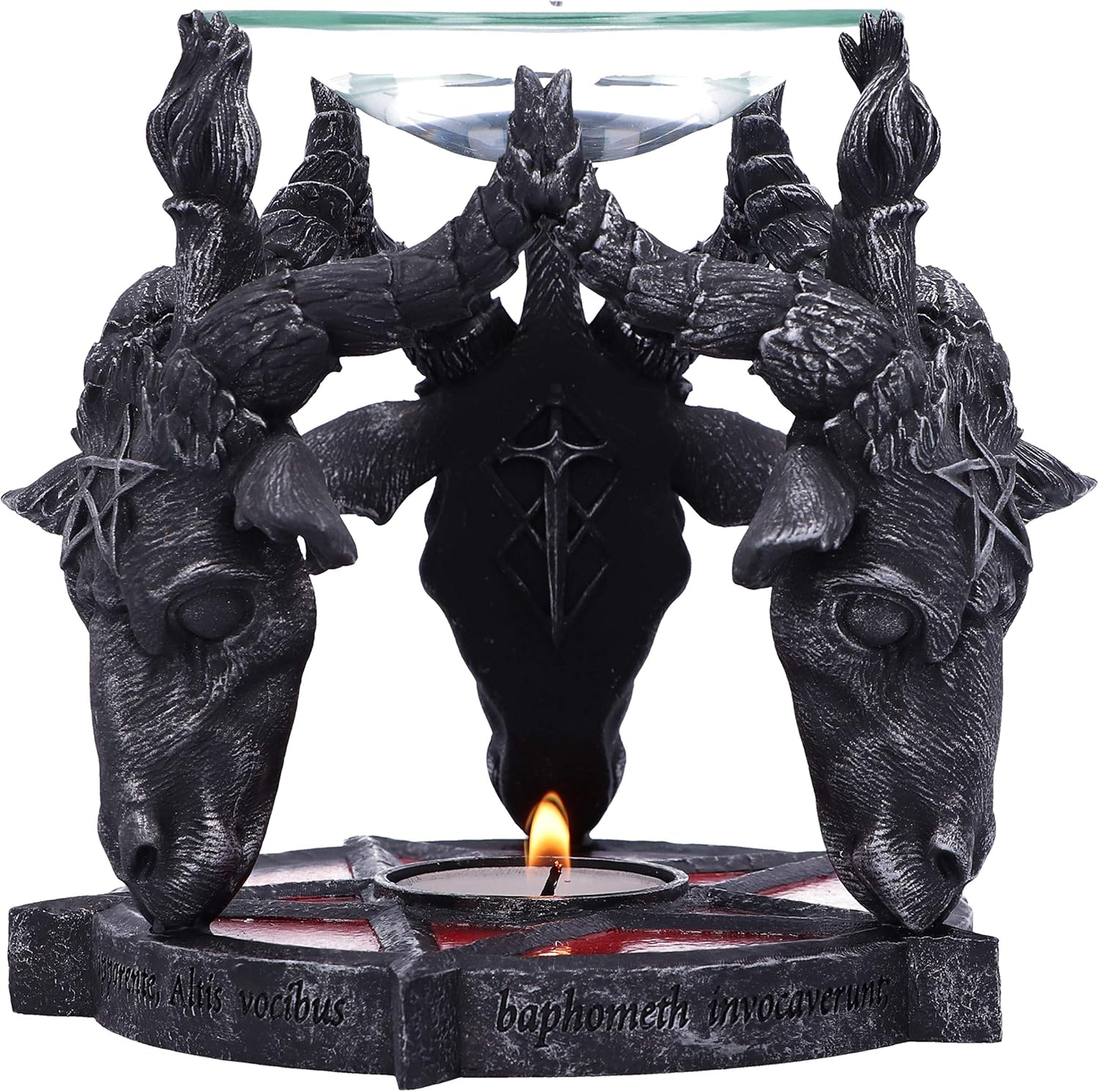 Nemesis Now B5189R0 Occult Baphomet Head Oil Burner Black 13.5cm