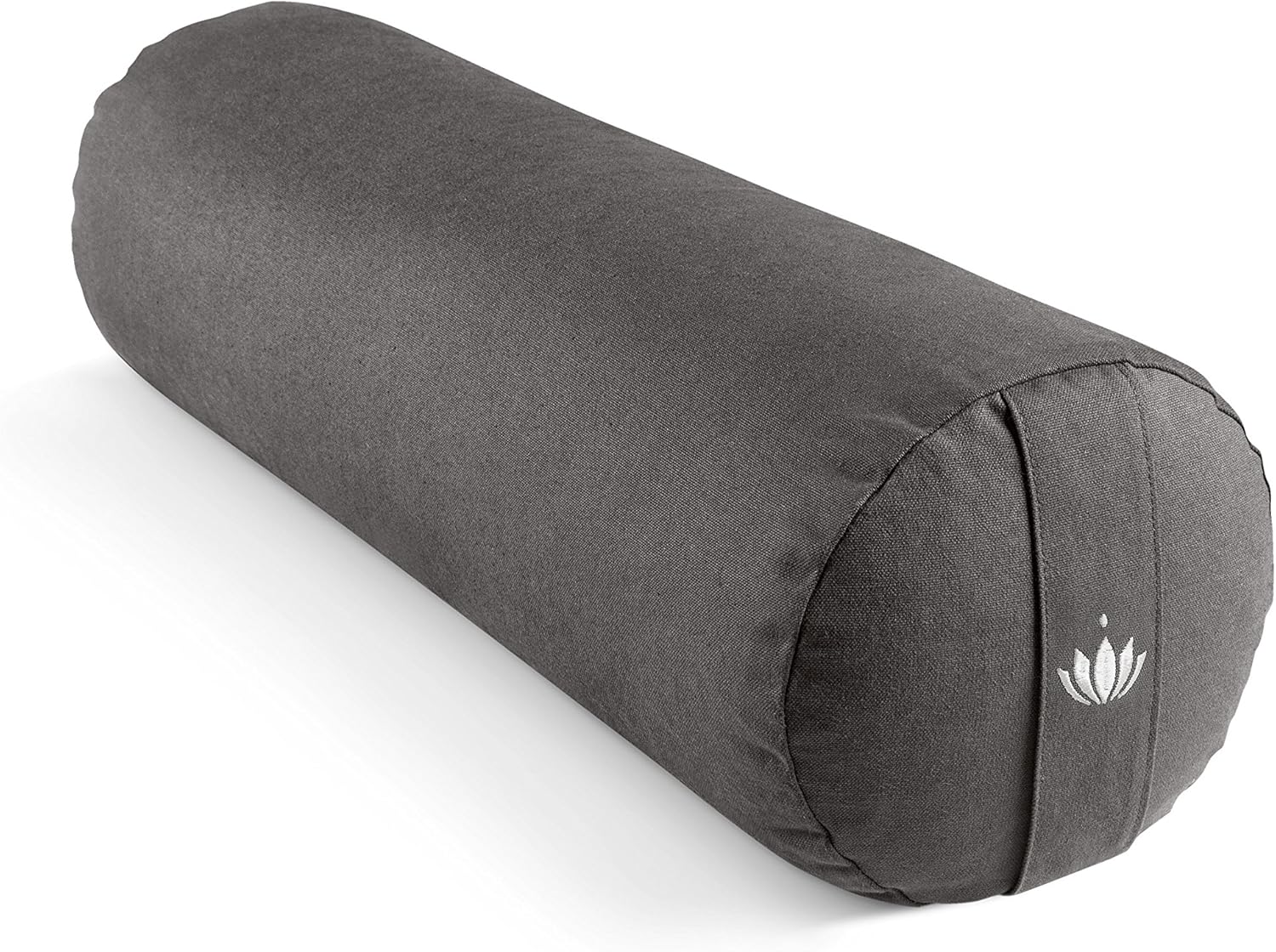 Lotuscrafts, Yoga Roll for Yin Yoga, Diameter 24 cm, with Spelt Filling, Washable Cotton Cover, Yoga Bolster Roll for Restorative Yoga, GOTS Certified