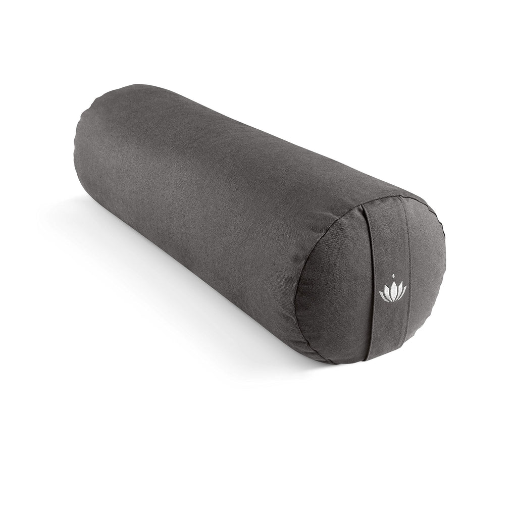Lotuscrafts, Yoga Roll for Yin Yoga, Diameter 24 cm, with Spelt Filling, Washable Cotton Cover, Yoga Bolster Roll for Restorative Yoga, GOTS Certified
