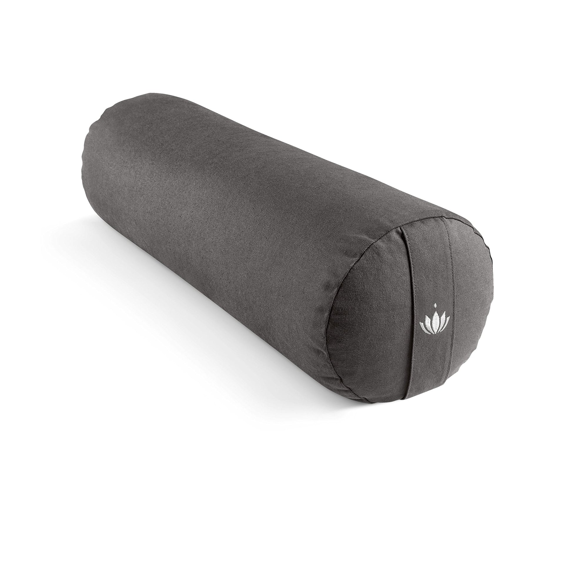 Lotuscrafts, Yoga Roll for Yin Yoga, Diameter 24 cm, with Spelt Filling, Washable Cotton Cover, Yoga Bolster Roll for Restorative Yoga, GOTS Certified