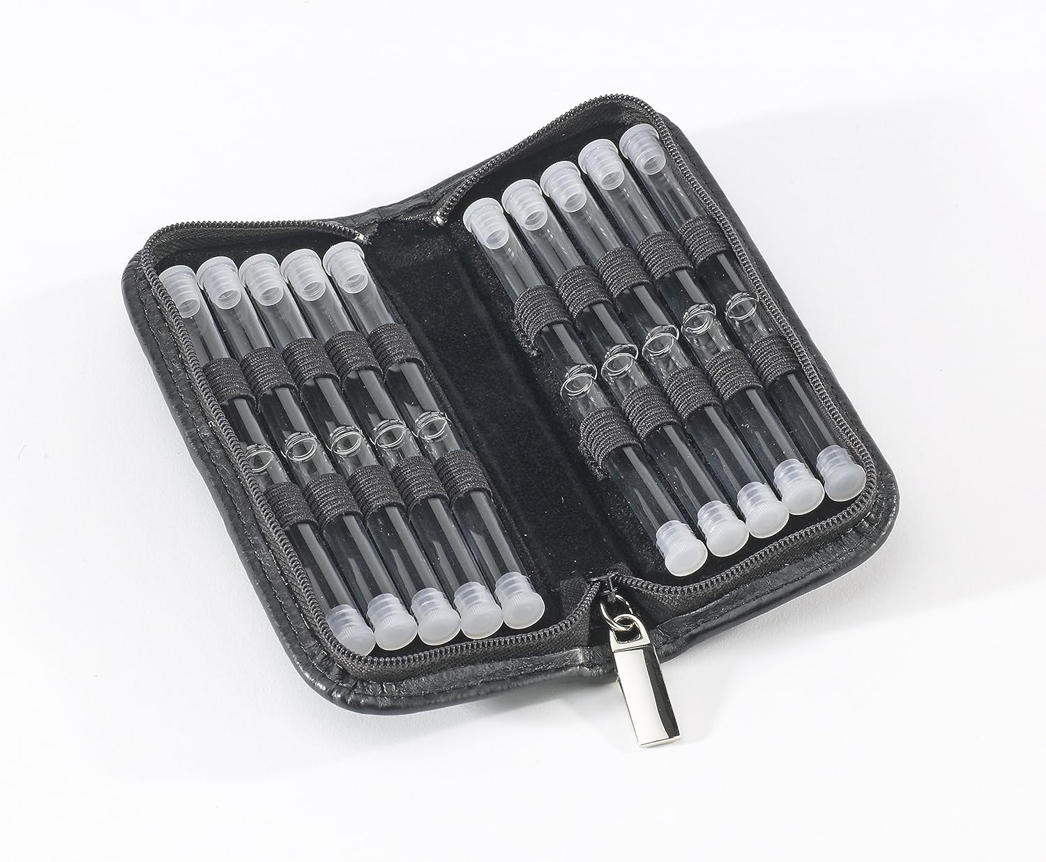 Homöopathie Taschenapotheke Klassik mit 20 Klargläsern für Globuli (schwarz)