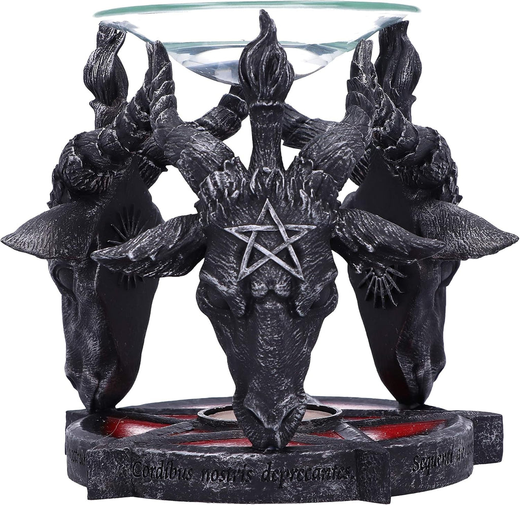 Nemesis Now B5189R0 Occult Baphomet Head Oil Burner Black 13.5cm