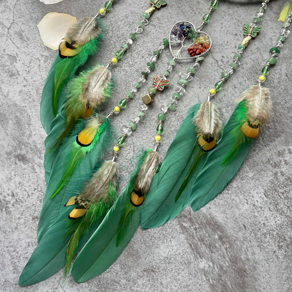 Boho Dream Catchers Moon Crystal Tree of Life Dreamcatcher Wall Decor