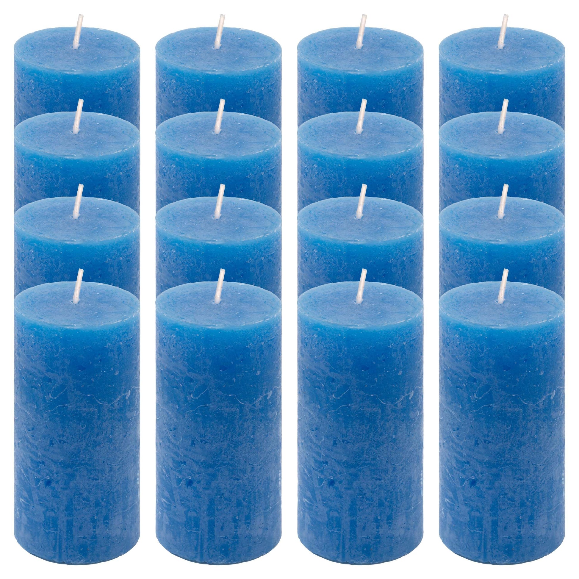 Rustic Candle Height 10 cm Diameter 5 cm Long Burning Time Round Candle Pillar Candles Candle Decoration Table Candles Christmas Candles Wedding Decoration (Blue, 8)