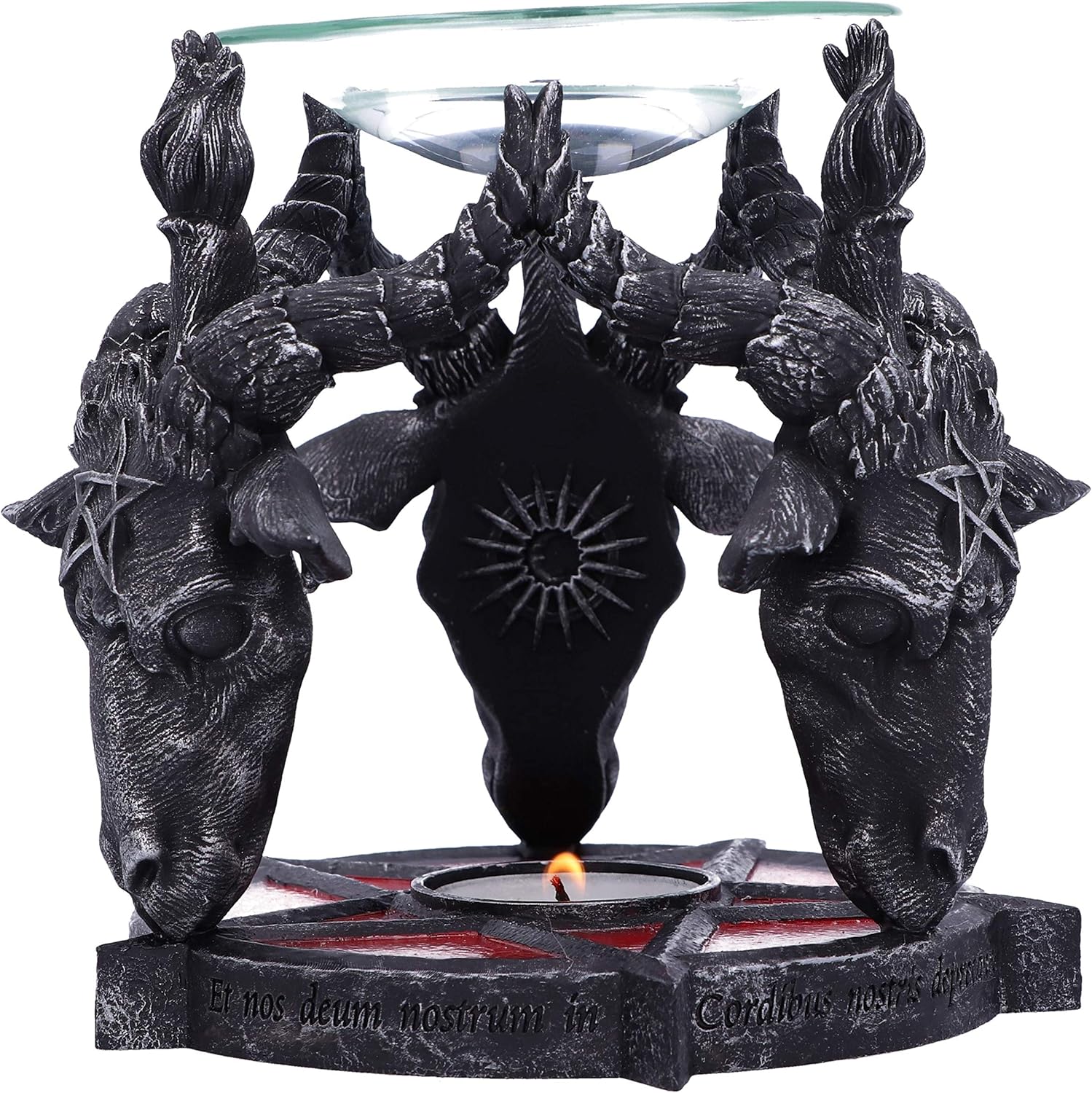 Nemesis Now B5189R0 Occult Baphomet Head Oil Burner Black 13.5cm