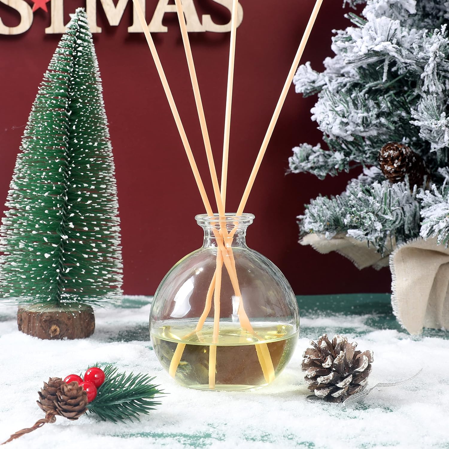 Magic Season Dekorative Glasflasche mit Korkverschluss(260ml Zaubertrank Flaschen / 6 Stück)