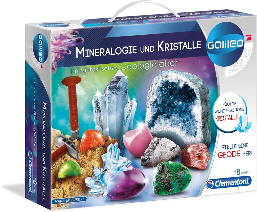 Clementoni 59005.6 - Galileo Digging Set Mineralogy and Crystals (German)