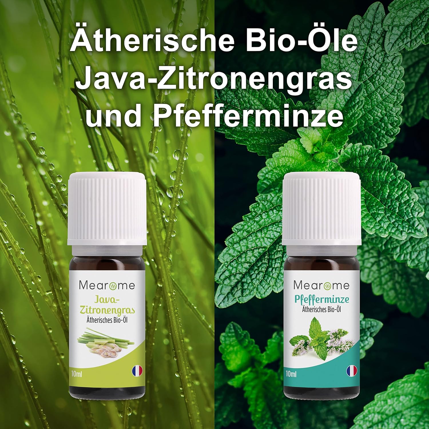 ÄTHERISCHE ÖLE SET BIO-Zertifiziert Duftöl Pur 100% Naturrein, Aroma Diffuser Ravintsara Lavendin Pfefferminzöl Zitrone Eukalyptusöl Süßorangenöl Aromatherapie Geschenk Idee Massageöle Geschenkset