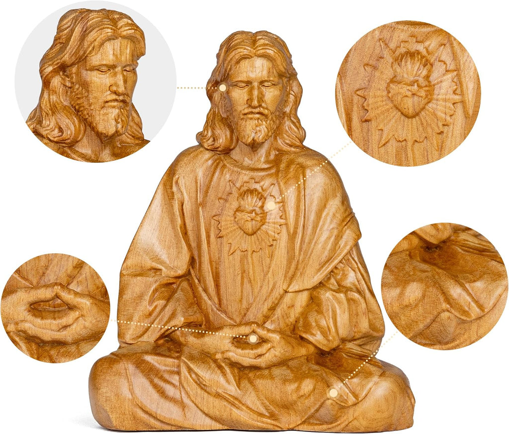 Jesus Christ Statue, Catholic Gifts Women and Men, Meditation Accessories, Christian Decor, Religious Gifts, Small Jesus Figurine, Spiritual and Zen Decor