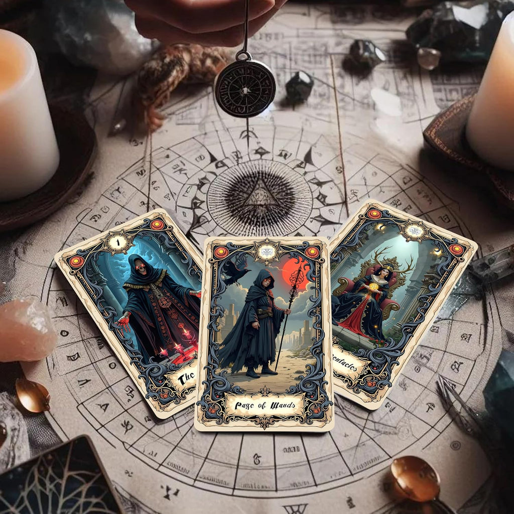 Gothic Tarot Deck, 78-Card Deck of Original Art - an intuitive Fortune-Telling and Spiritual Divination Tool for Both Beginners and Experts
