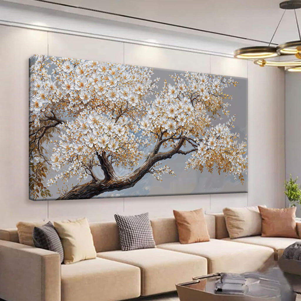 Golden Tree Of Life Wall Art Decor Modern Art Wall Decor Ready To Hang Artwork Canvas Wall Art For Bedroom Living Room Bathroom Office Kitchen Canvas Prints 20x40 Inch