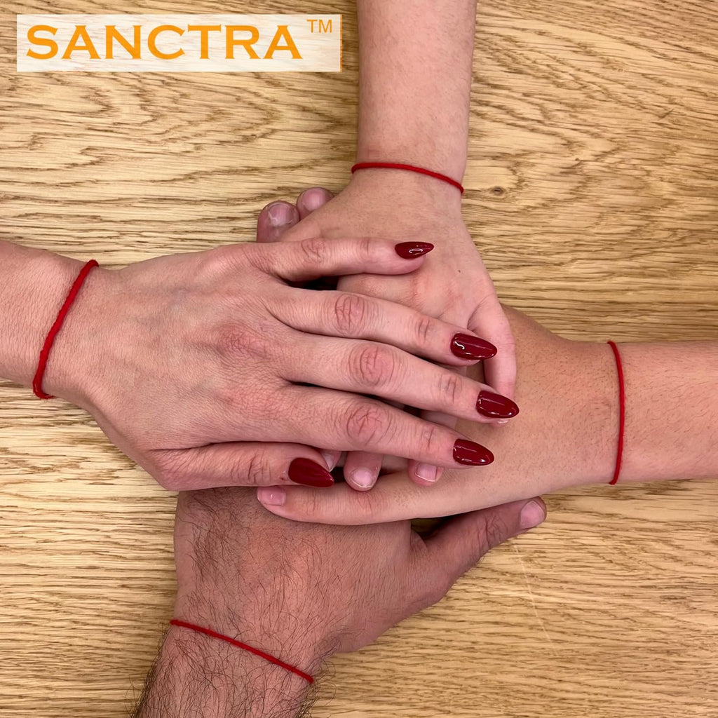 The Original Kabbalah Red Thread Handmade and Blessed in the Holy Land 100% Wool 5ft Long Holds up to 7 Protective Bracelets Includes Prayer, Instructions and Certificate of Authenticity