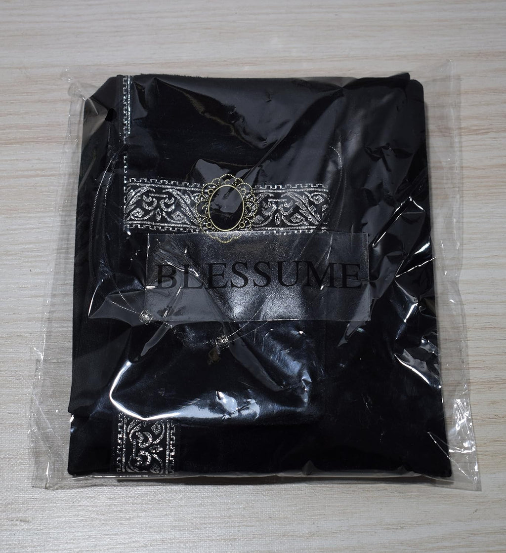 BLESSUME Tarot Tischdecke Altar Tarot Tuch (Schwarz)