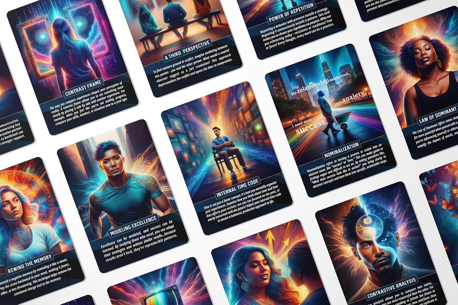The NLP Oracle: Neurolinguistic Programming Cards for Mastering Your Reality - Deck of 70 Oracle Cards by River Aether - The Essential NLP Toolbox for Beginners to Experienced NLP Practitioners
