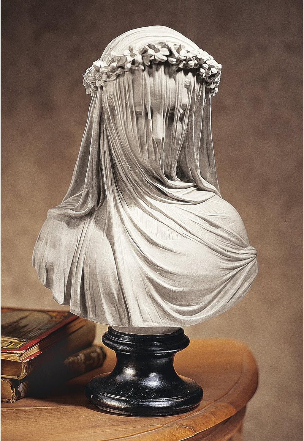 Design Toscano The Veiled Virgin Bust Statue, Dimensions: 22.8 cm x 15.2 cm x 35.5 cm
