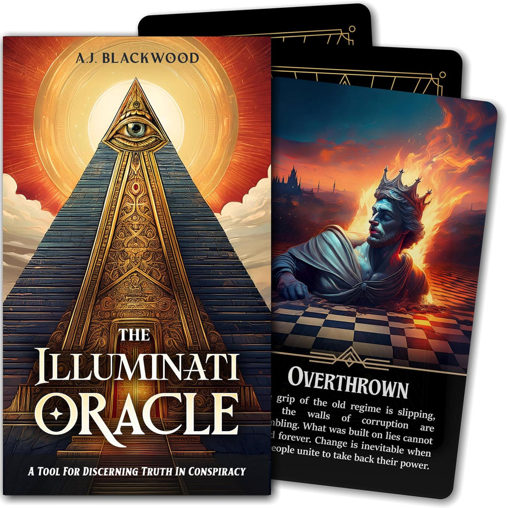 The Illuminati Oracle: A Tool for Discerning Truth in Conspiracy by A.J. Blackwood - 70 Card Divination Game to Decode Current Events, Expose Hidden Agendas & Manifest Higher Timelines