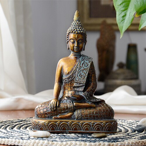 Sitting Buddha Decor Figurine