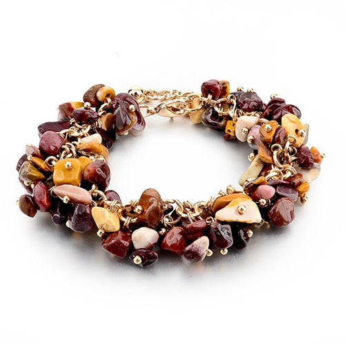 Natural Stones Charm Bracelet