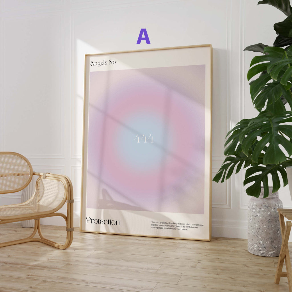 Angel Numbers Poster · Geschenkidee · Minimalistisches Spiritual Style Design · Urban Kunst · Moderne Wanddeko · Print ohne Rahmen