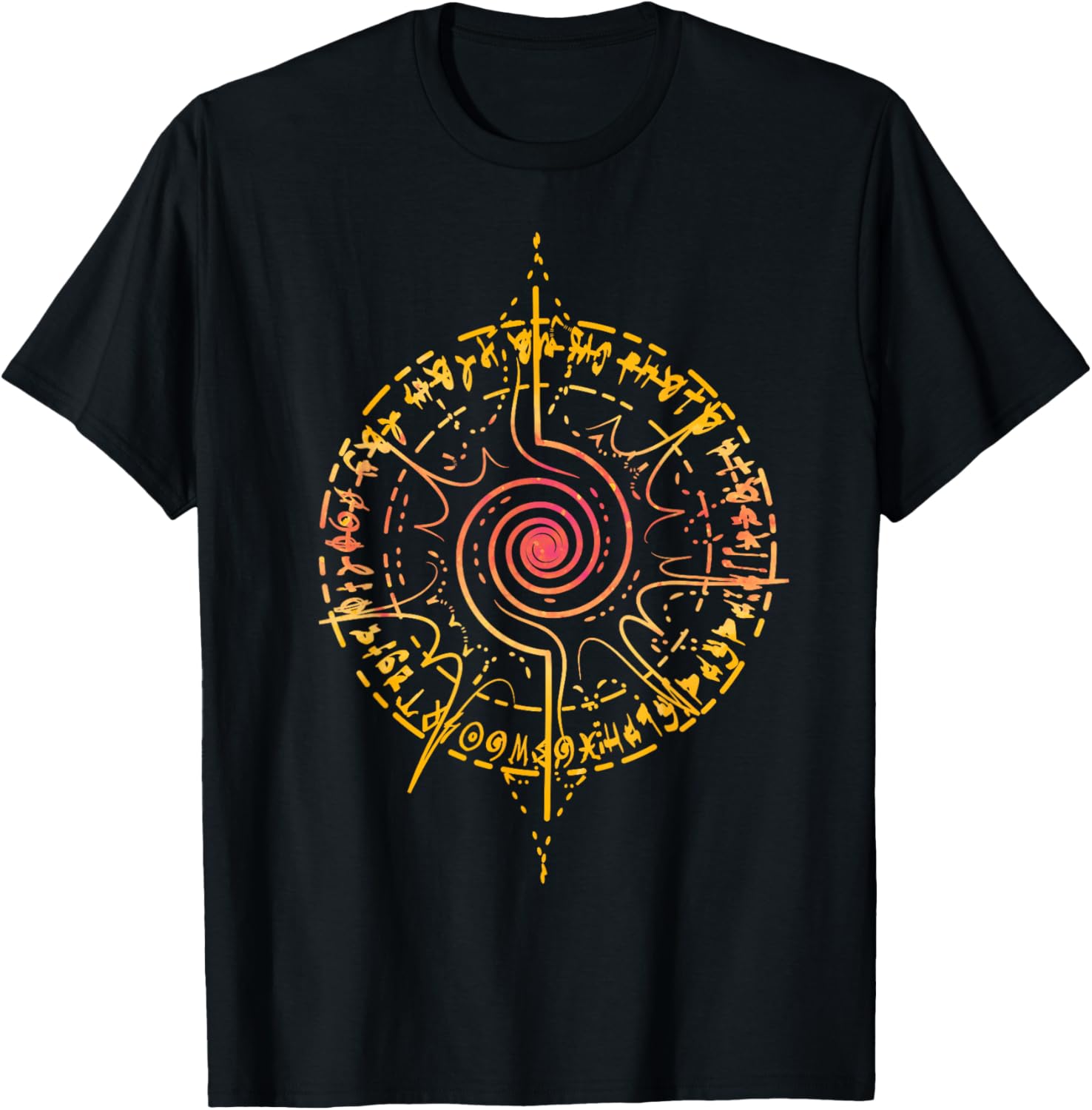 Shaman's Dream Sacred Geometry Rave Party Spiritual Ceremony T-Shirt, black