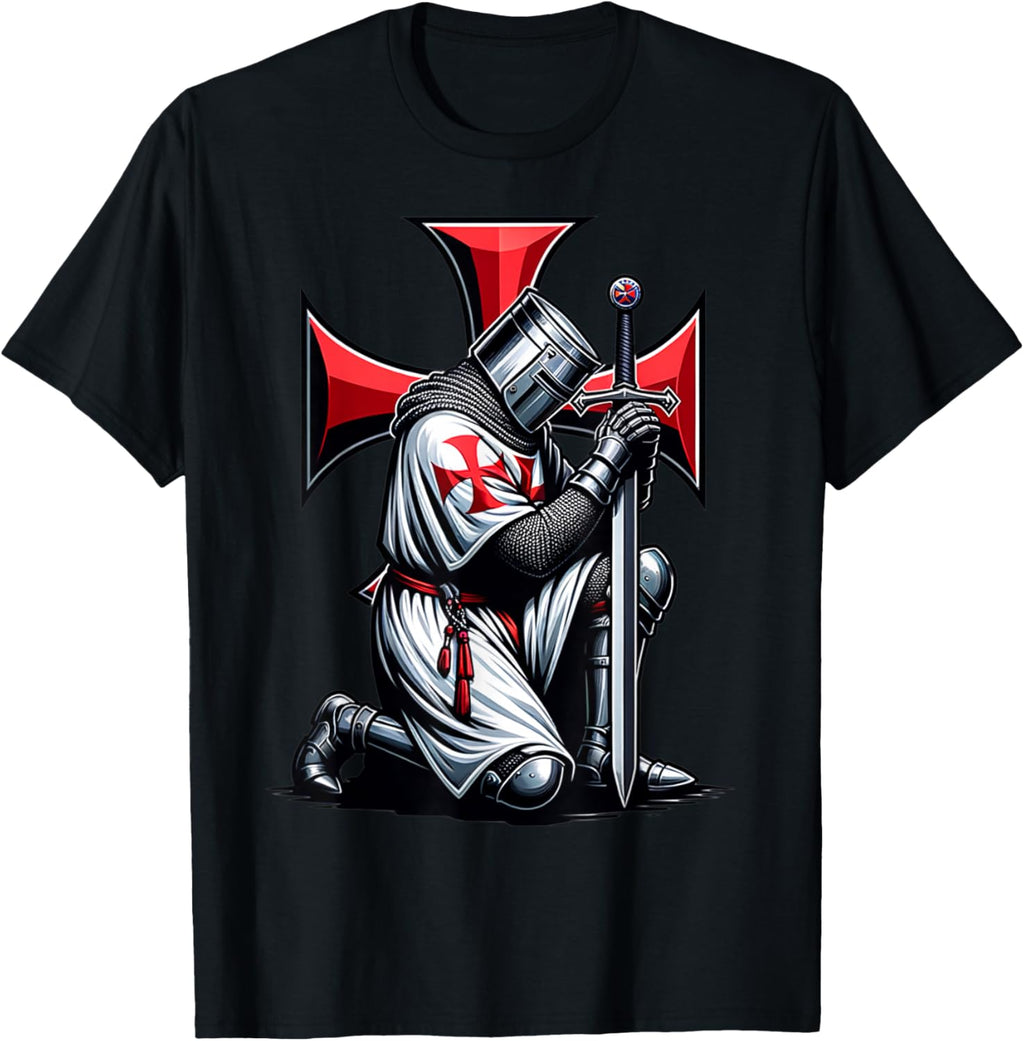 Knights Templar Christian Warrior Crusader T-Shirt