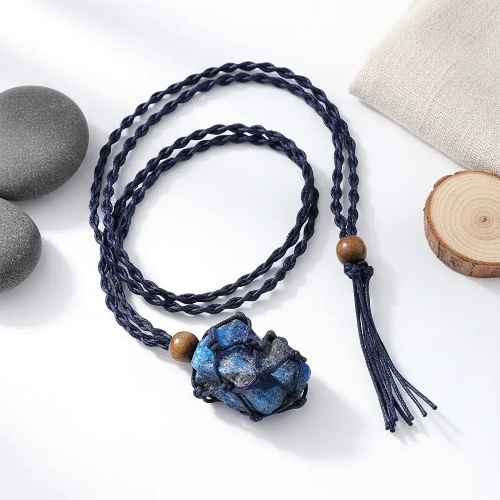 Crystal Macrame Necklace