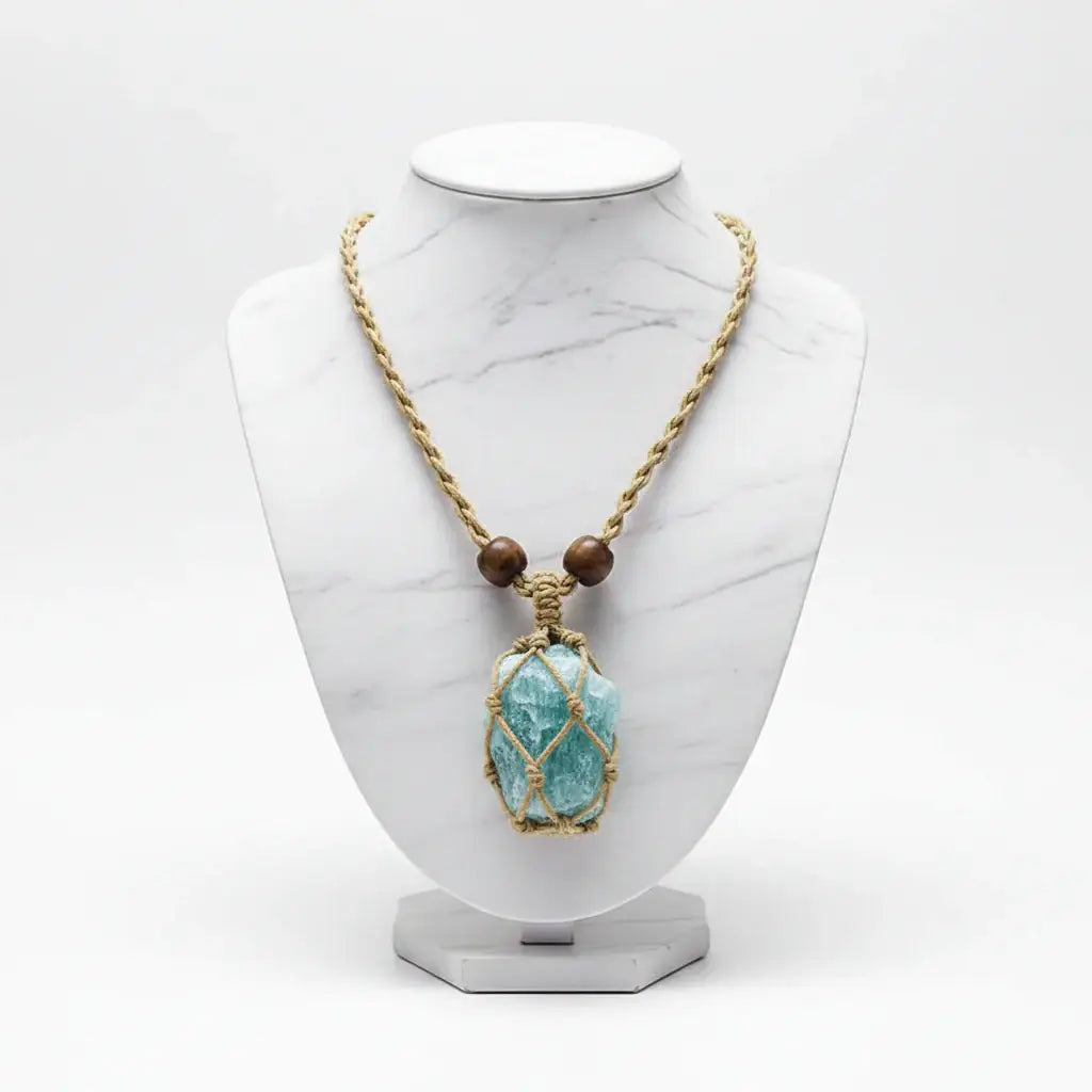 Crystal Macrame Necklace