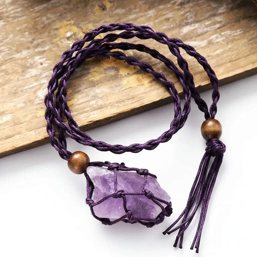 Crystal Macrame Necklace