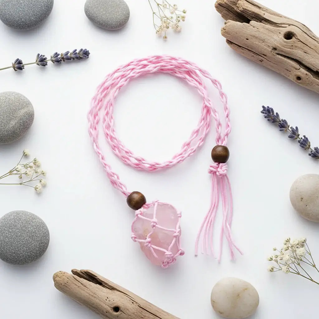 Crystal Macrame Necklace