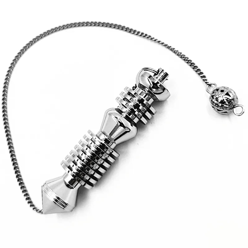 Wholesale, Metal Pendulum For Dowsing Divination Healing Spiritual Wicca Women Men Amulet Screw Shape Pendule Radiestesia Charm