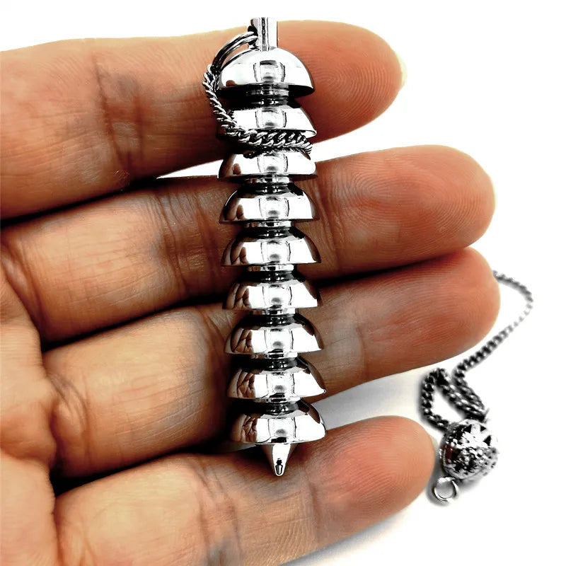 Wholesale, Metal Pendulum For Dowsing Divination Healing Spiritual Wicca Women Men Amulet Screw Shape Pendule Radiestesia Charm