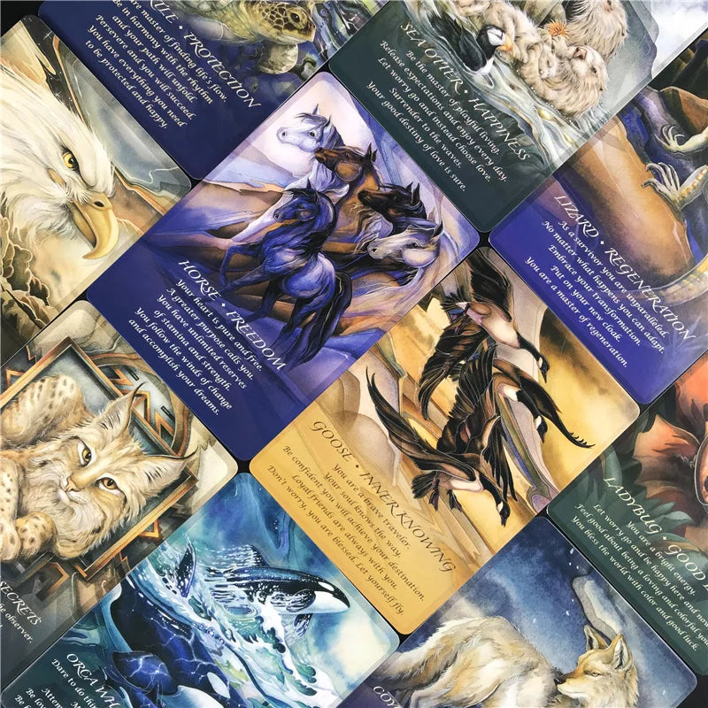 Tarot Cards Spirits Of The Animals Oracle Cards Games Set Party Entertainment Board Games