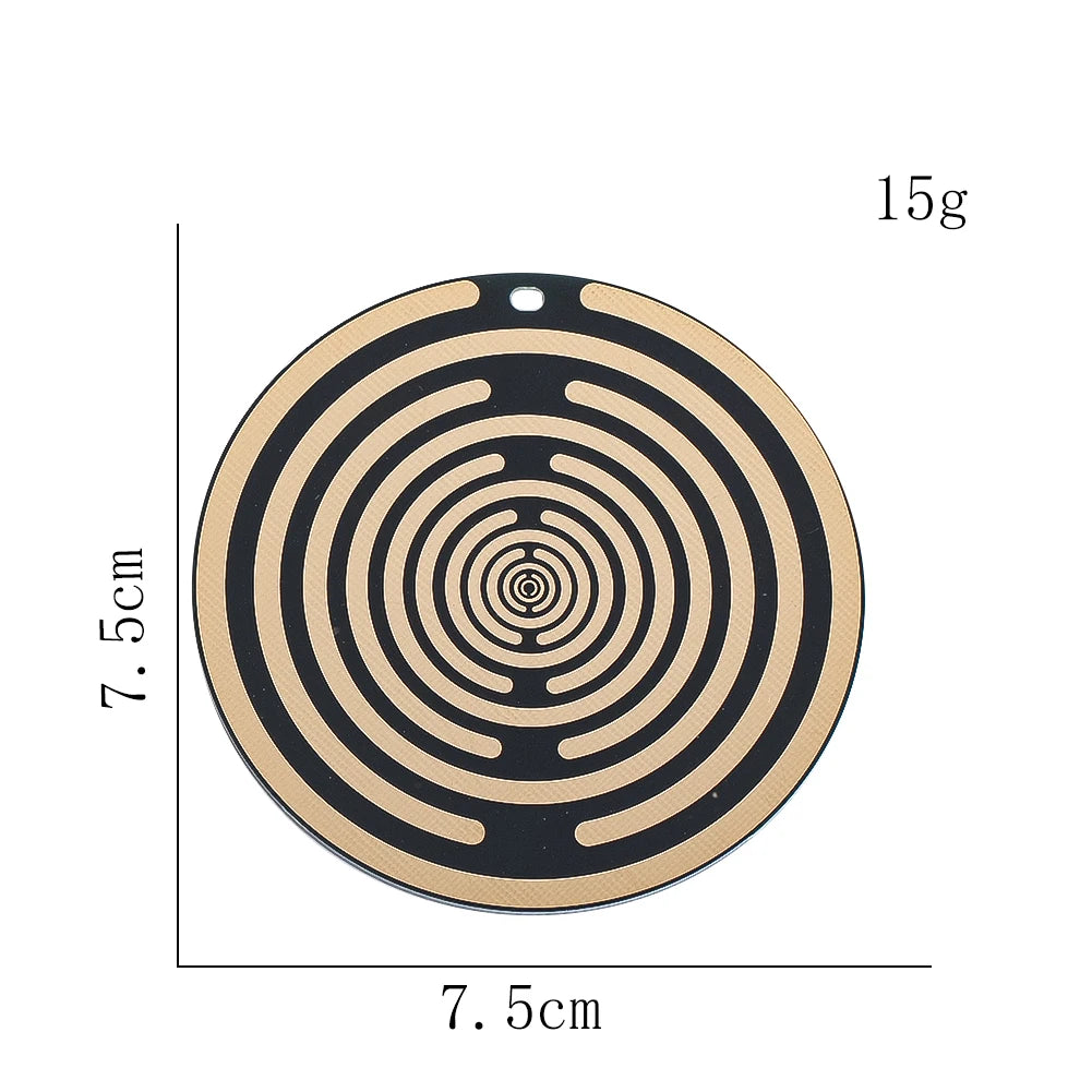Polarization Energy Disk MWO Disk Multi-Wave Oscillator Double Sided Antenna Lakhovsky Balance Energy Disc Meditation Pendant