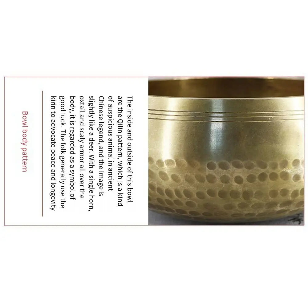 Nepal Tibetan Singing Bowl Set Buddha Soft Cushion Meditation Chanting Bowl Release Stress Multi-size Tibet Buddha Sound Bowl