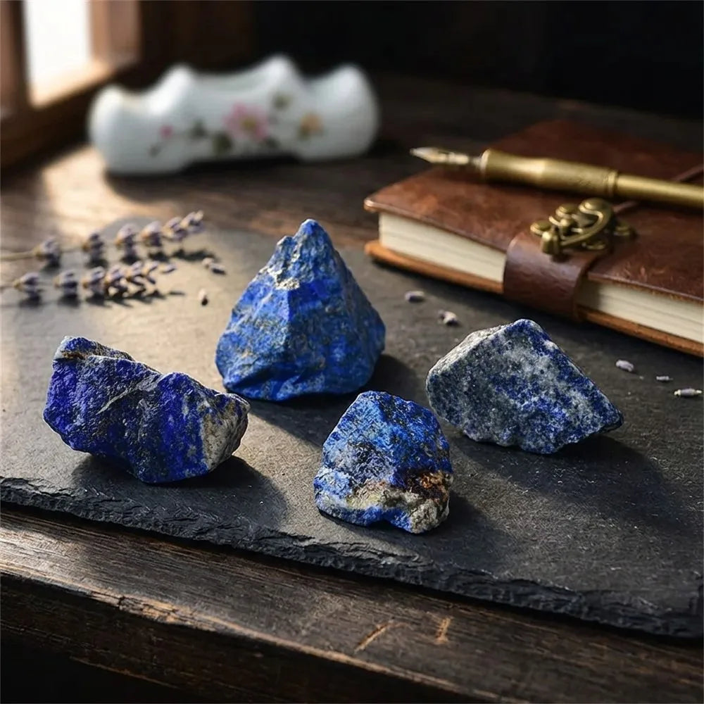 Natural Rough Lapis Lazuli 200g Quartz Crystal Stone, Raw Gemstone Ore for Healing Meditation, Mineral Specimen