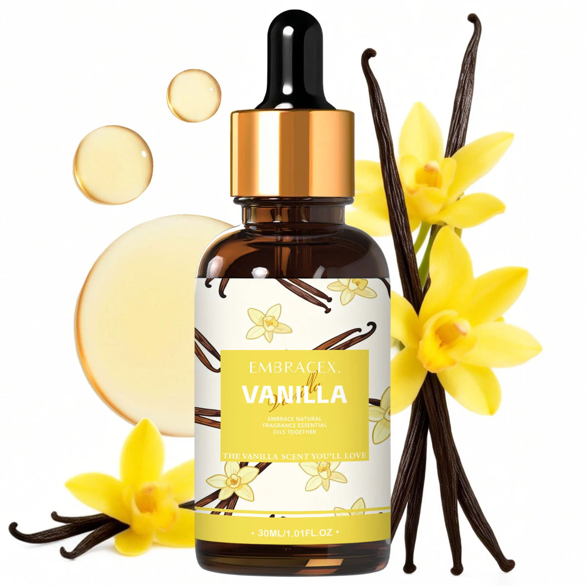 30ml Vanilla Fragrance Oils For Diffusers Candles Making Gift To Friends Warm Scent Humidifier