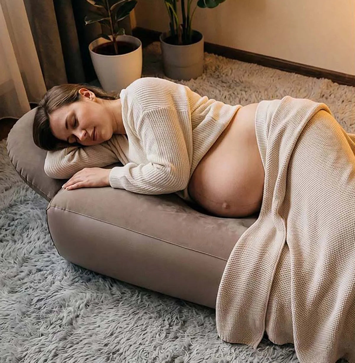 Inflatable Pregnancy Pillow Yoga Mat For Pregnant Women Inflatable Mat Mattress Pregnancy Maternity Body Bed Pillow Sleeping Mat