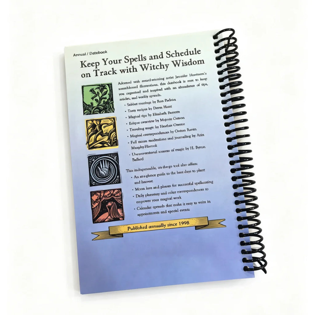 2027 Witches Datebook Almanacs Calendar Coated Paper Astrological Planner Calendar with Spells Rituals Moon Phases Magical Tips
