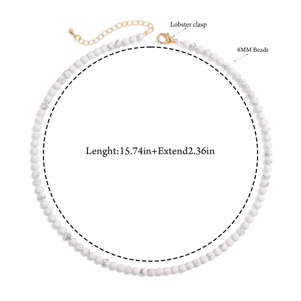 4mm Natural Amethysts Round Beads Necklace with Card for Women Female Healing Reiki Spiritual Energy Necklace Jewelry Gifts