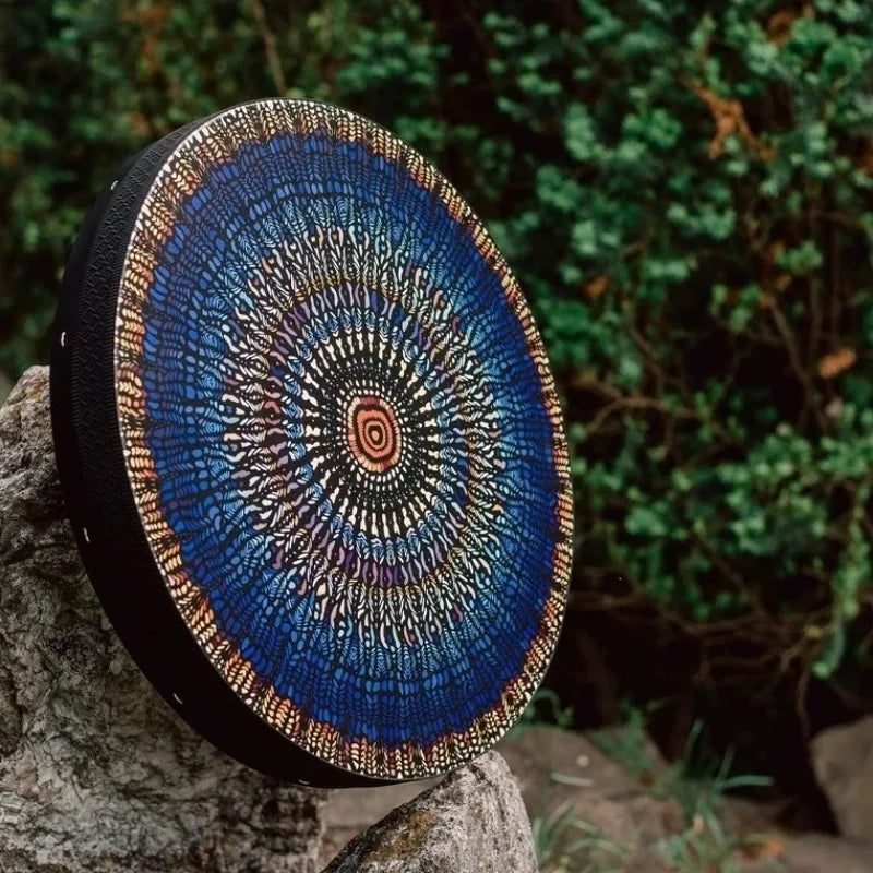 Tree of Life Shaman Drum Yoga Sound Healing Tambourines with Stick Adult Meditation Hand Drums Percussion Musical Instruments