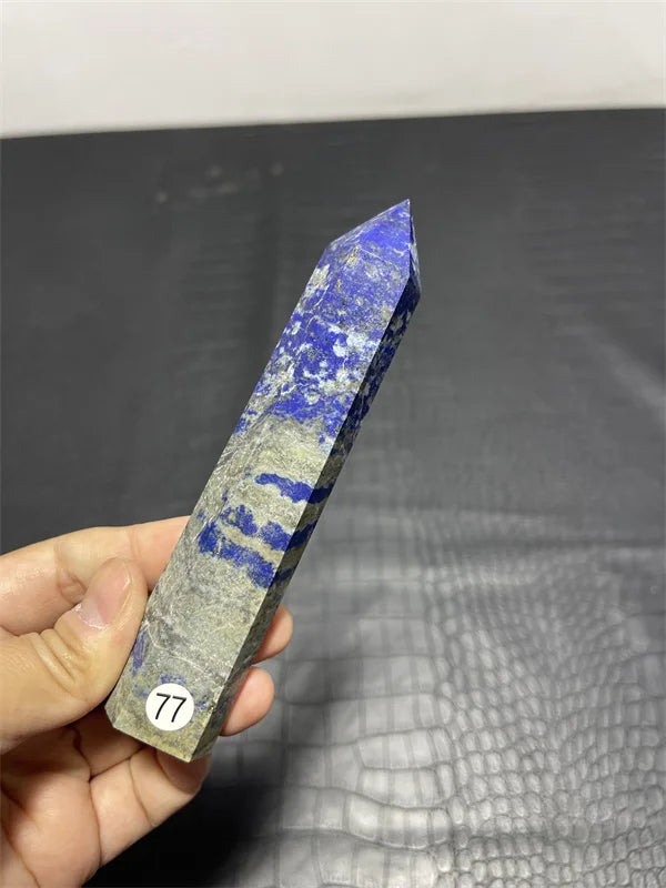 High Quality Natural Crystal Crafts Lapis Lazuli Point 15-20cm large Lapis healing Crystal Big Tower for decoration
