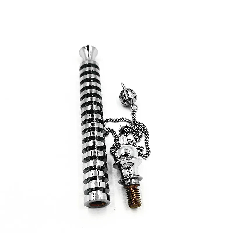 Wholesale, Metal Pendulum For Dowsing Divination Healing Spiritual Wicca Women Men Amulet Screw Shape Pendule Radiestesia Charm