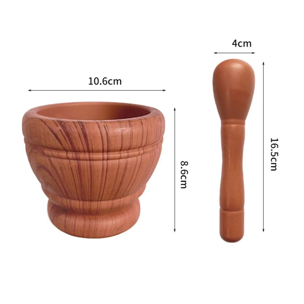 Garlic Grinder Manual Spice Garlic Mortar Pestle for Pepper Herbs Grinding Kitchen Tool