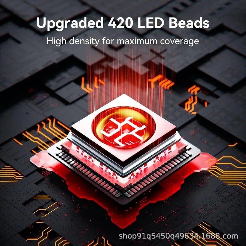 Red Infrared Light Therapy Pad skincare 420PCS 3 in1 LEDs far infrared Waist Back Shoulder Muscle Pain Yoga mat Relief Relax